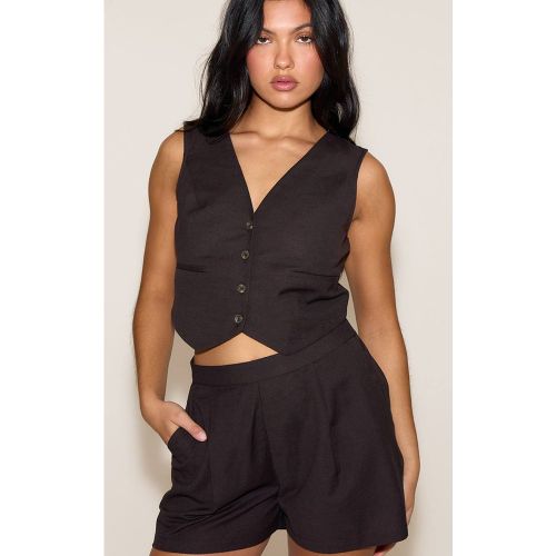 Ensemble Short Ample Fluide Aspect Lin Avec Détails Oversize | Taille 32 - PrettyLittleThing - Modalova