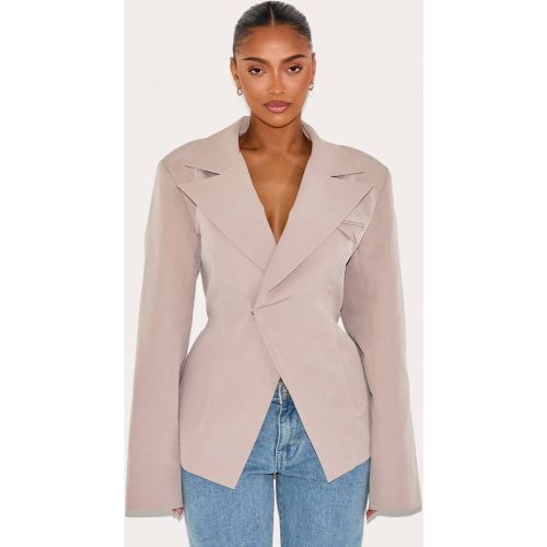 Blazer Ajusté Asymétrique Croisé Avec Taille Ajustable Shape | Taille 42 - PrettyLittleThing - Modalova