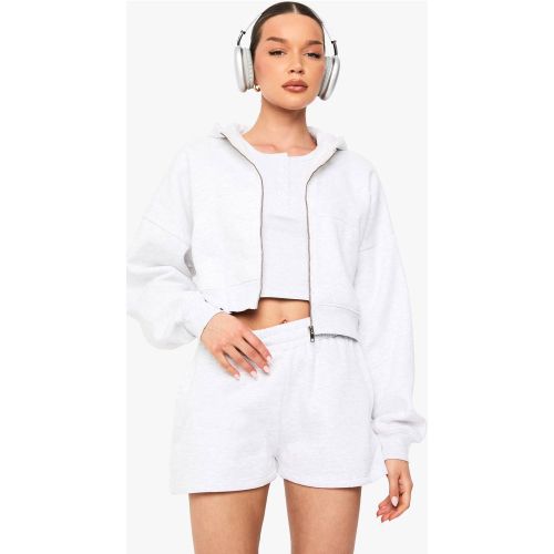 Short de sport taille haute avec cordon de serrage interne | Taille Medium - boohoo - Modalova