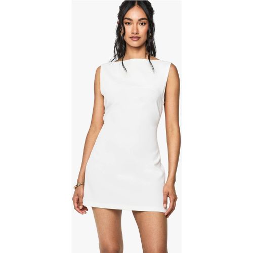 Robe micro mini à encolure fendue, ajustée et évasée | Taille 44 - boohoo - Modalova