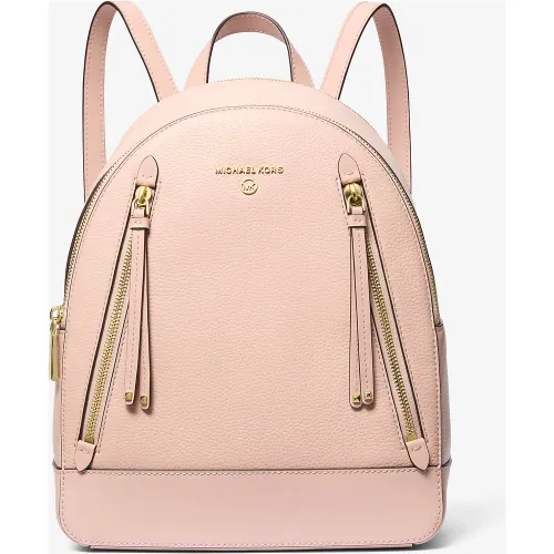 MK Sac à dos Brooklyn de taille moyenne en cuir grainé - Michael Kors - MICHAEL Michael Kors - Modalova