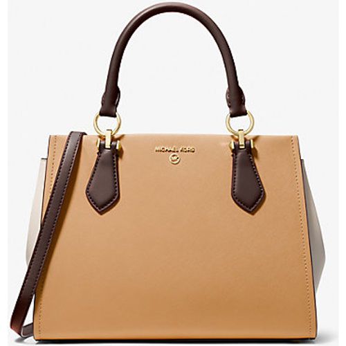 MK Sac Marilyn en cuir saffiano aux couleurs contrastées de taille moyenne - Michael Kors - MICHAEL Michael Kors - Modalova