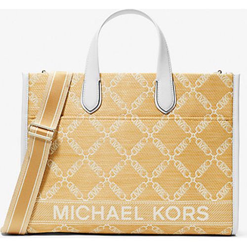 MK Grand cabas Gigi en paille et jacquard à logo Empire - - Michael Kors - MICHAEL Michael Kors - Modalova