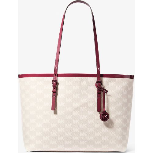 MK Grand cabas Quinn en jacquard avec logo avec pochette - Michael Kors - MICHAEL Michael Kors - Modalova