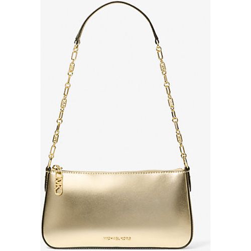 MK Sac porté épaule Empire de taille moyenne en cuir métallisé et à maillons - Michael Kors - MICHAEL Michael Kors - Modalova