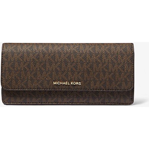 MK Grand portefeuille Jet Set avec logo Signature et bouton-pression sur le devant - Michael Kors - MICHAEL Michael Kors - Modalova