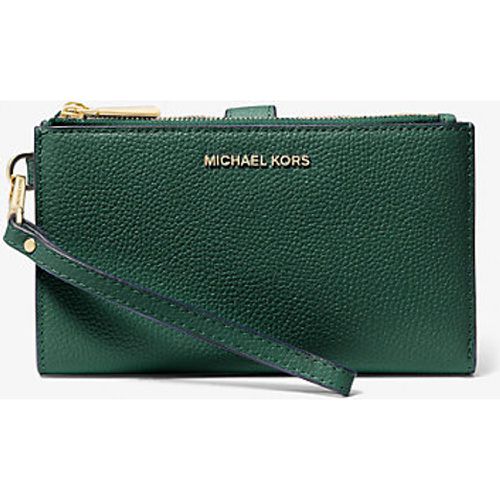 MK Portefeuille Adele en cuir pour smartphone - Michael Kors - MICHAEL Michael Kors - Modalova