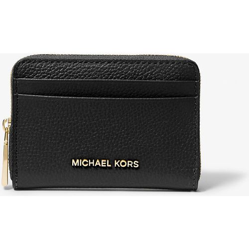 MK Petit porte-cartes entièrement zippé Jet Set en cuir grainé - Michael Kors - MICHAEL Michael Kors - Modalova