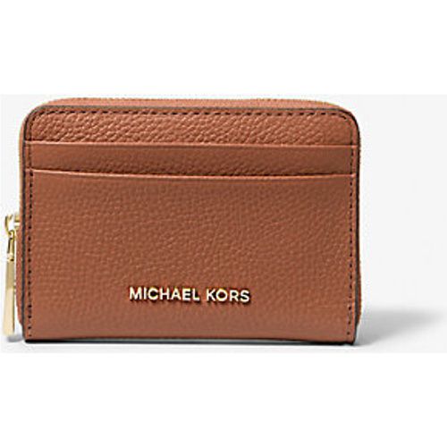 MK Petit porte-cartes entièrement zippé Jet Set en cuir grainé - Michael Kors - MICHAEL Michael Kors - Modalova