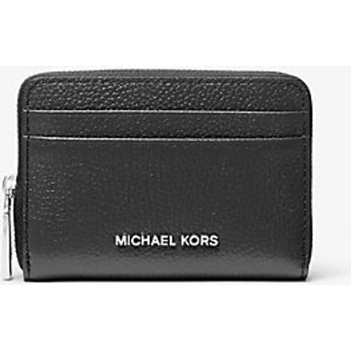 MK Petit porte-cartes entièrement zippé Jet Set en cuir grainé - Michael Kors - MICHAEL Michael Kors - Modalova