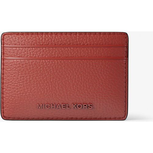 MK Porte-cartes Jet Set en cuir grainé - Michael Kors - MICHAEL Michael Kors - Modalova
