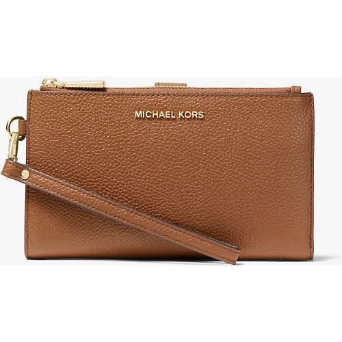 MK Portefeuille Adele en cuir grainé pour smartphone - Michael Kors - MICHAEL Michael Kors - Modalova