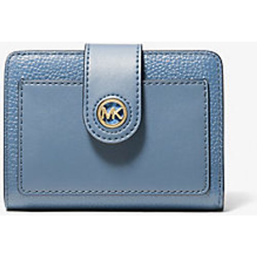 MK Petit portefeuille en cuir - BLEU FRANÇAIS (Bleu) - Michael Kors - MICHAEL Michael Kors - Modalova