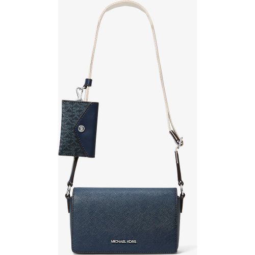 MK Petit sac à bandoulière Vincent en cuir saffiano avec porte-cartes à logo Signature - Michael Kors - Michael Kors Outlet - Modalova