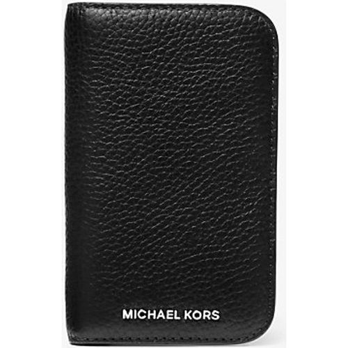 MK Portefeuille compact Hudson en cuir grainé - Michael Kors - Michael Kors Mens - Modalova