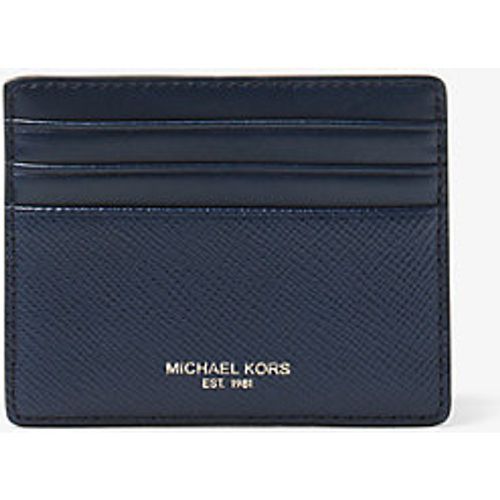 MK Grand porte-cartes Harrison en cuir grainé - Michael Kors - Michael Kors Mens - Modalova