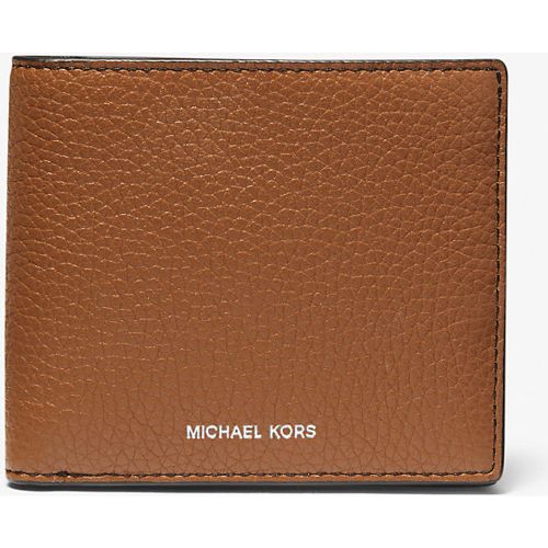 MK Portefeuille compact Hudson en cuir grainé - Michael Kors - Michael Kors Mens - Modalova