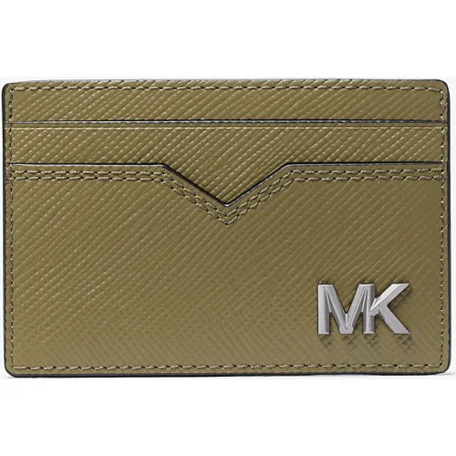 MK Porte-cartes Edison en cuir saffiano - Michael Kors - Michael Kors Mens - Modalova