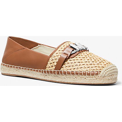 MK Espadrille Ember en cuir et paille - Michael Kors - MICHAEL Michael Kors - Modalova