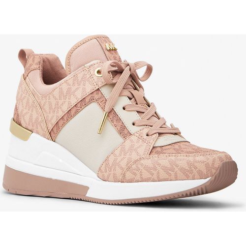 MK Basket Georgie en cuir à couleurs contrastées avec logo - Michael Kors - MICHAEL Michael Kors - Modalova