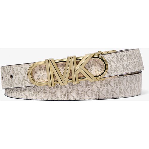 MK Ceinture Empire réversible en cuir à logo Signature - Michael Kors - MICHAEL Michael Kors - Modalova