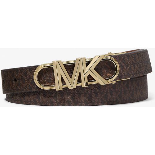 MK Ceinture Empire réversible en cuir à logo Signature - Michael Kors - MICHAEL Michael Kors - Modalova