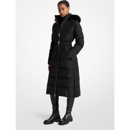 MK Manteau bouffant matelassé bordé de fausse fourrure - Michael Kors - MICHAEL Michael Kors - Modalova