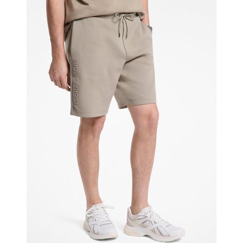 MK Short en mélange de coton avec logo en relief - Michael Kors - Michael Kors Mens - Modalova