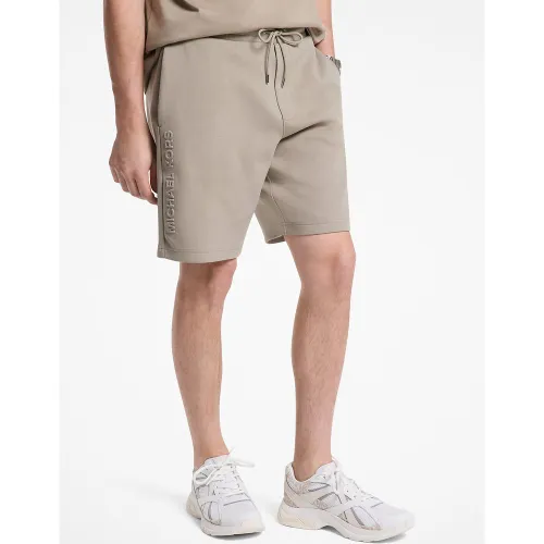 MK Short en mélange de coton avec logo en relief - Michael Kors - Michael Kors Mens - Modalova