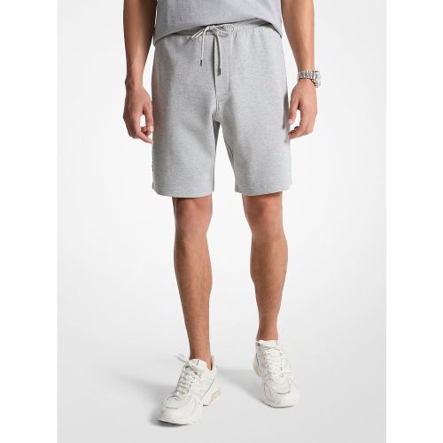 MK Short en mélange de coton avec logo en relief - Michael Kors - Michael Kors Mens - Modalova