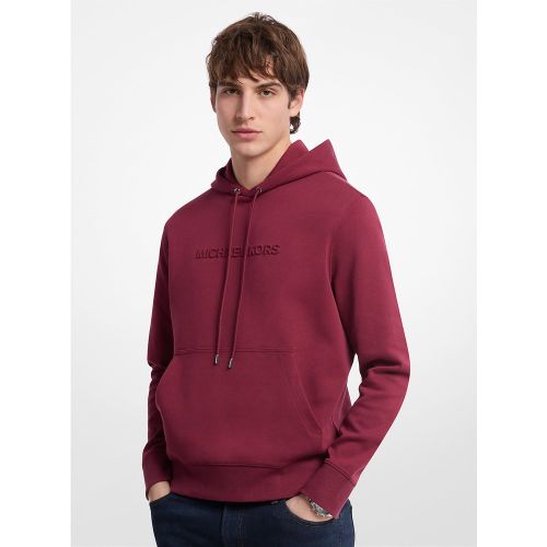 MK Pull à capuche en mélange de coton avec logo en relief - Michael Kors - Michael Kors Mens - Modalova