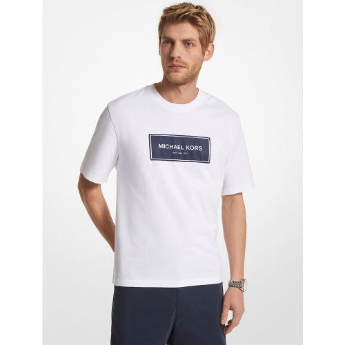 MK T-shirt surdimensionné en coton avec logo - Michael Kors - Michael Kors Mens - Modalova