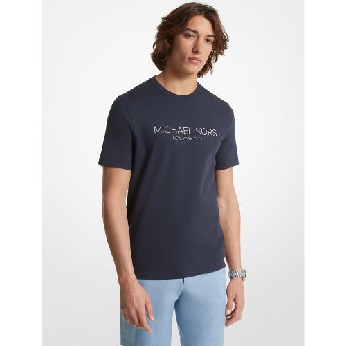 MK T-shirt en coton imprimé avec logo - Michael Kors - Michael Kors Mens - Modalova