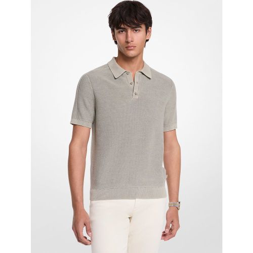 MK Polo en lin et coton - Michael Kors - Michael Kors Mens - Modalova