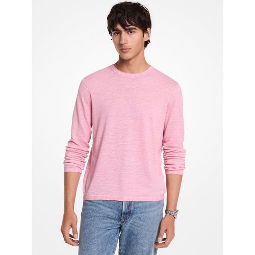 MK Pull en coton et lin - Michael Kors - Michael Kors Mens - Modalova