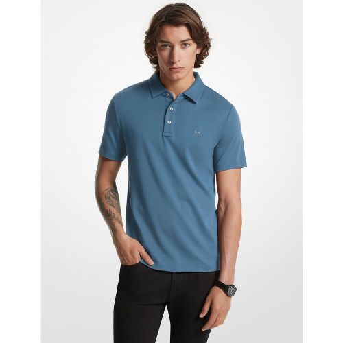 MK Polo en coton à logo brodé - Michael Kors - Michael Kors Mens - Modalova