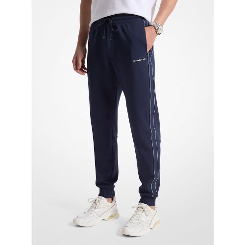 MK Pantalon de jogging en mélange de coton avec bande à logos - Michael Kors - Michael Kors Mens - Modalova