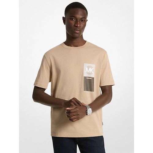 MK T-shirt en coton imprimé avec logo - Michael Kors - Michael Kors Mens - Modalova