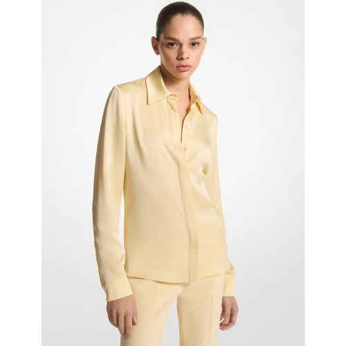 MK Chemise Hansen en charmeuse - Michael Kors - MICHAEL KORS COLLECTION - Modalova