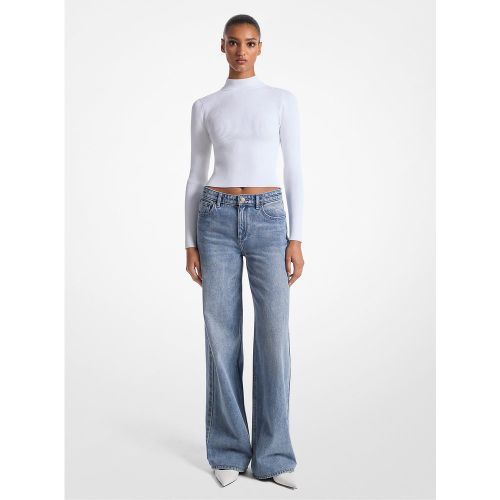 MK Pull en tricot côtelé à col cheminée - Michael Kors - MICHAEL Michael Kors - Modalova