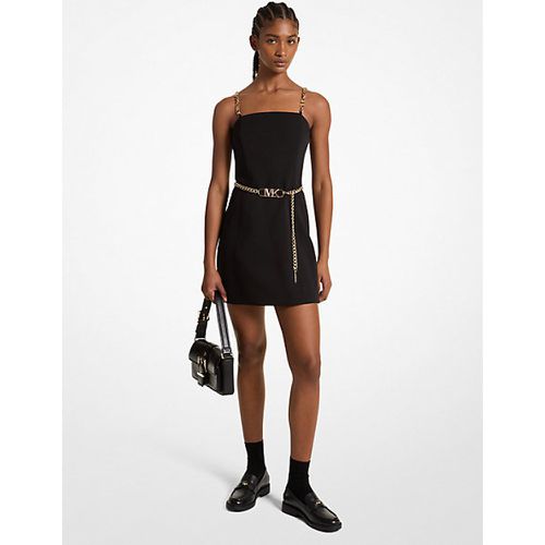 MK Mini-robe en crêpe extensible avec ceinture - Michael Kors - MICHAEL Michael Kors - Modalova