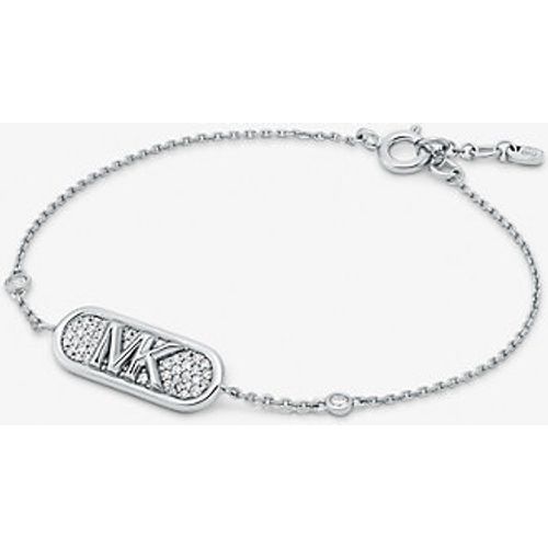 MK Bracelet en sterling plaqué en métal précieux à pierres pavées et logo Empire - Michael Kors - Modalova