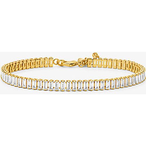 MK Bracelet tennis en laiton plaqué en métal précieux à baguettes - Michael Kors - Modalova