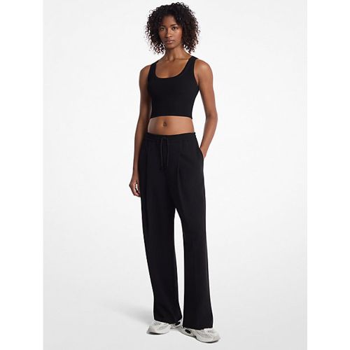 MK Pantalon de survêtement plissé en crêpe - Michael Kors - MICHAEL Michael Kors - Modalova