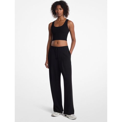 MK Pantalon de survêtement plissé en crêpe - Michael Kors - MICHAEL Michael Kors - Modalova