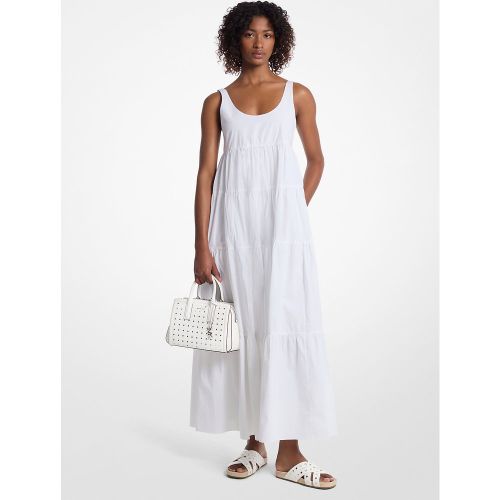 MK Robe à plusieurs niveaux en coton extensible - Michael Kors - MICHAEL Michael Kors - Modalova