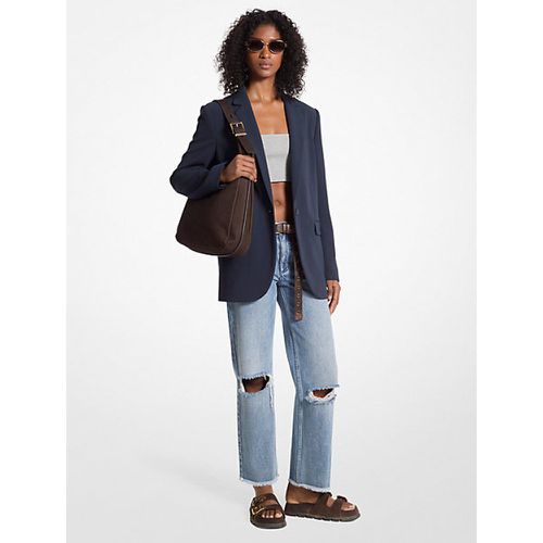 MK Blazer croisé en crêpe avec ceinture - Michael Kors - MICHAEL Michael Kors - Modalova