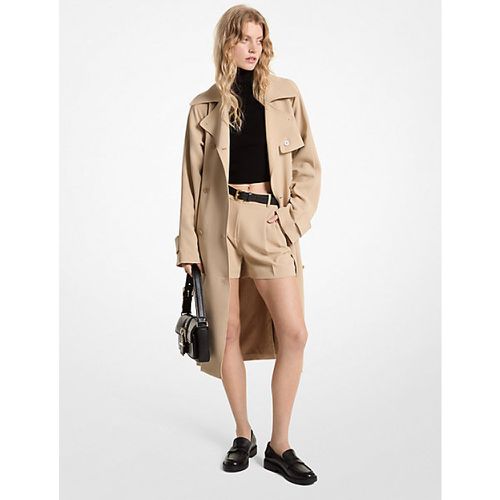 MK Trench en crêpe texturé - Michael Kors - MICHAEL Michael Kors - Modalova