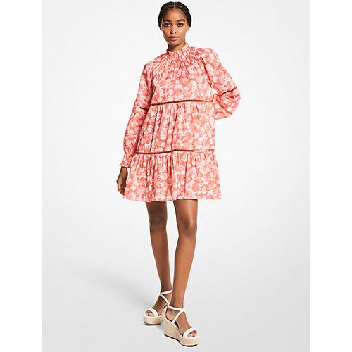 MK Mini-robe en coton à motif palmier - Michael Kors - MICHAEL Michael Kors - Modalova