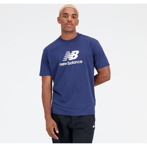Essentials Stacked Logo Cotton Jersey Short Sleeve T-shirt en , Taille M - New Balance - Modalova